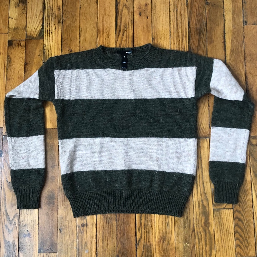 Aqua knit sweater